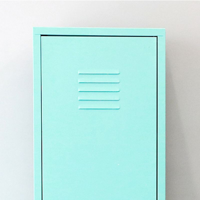 1-Door Wardrobe Closet 66.5"H Contemporary Steel Wardrobe Armoire with Legs