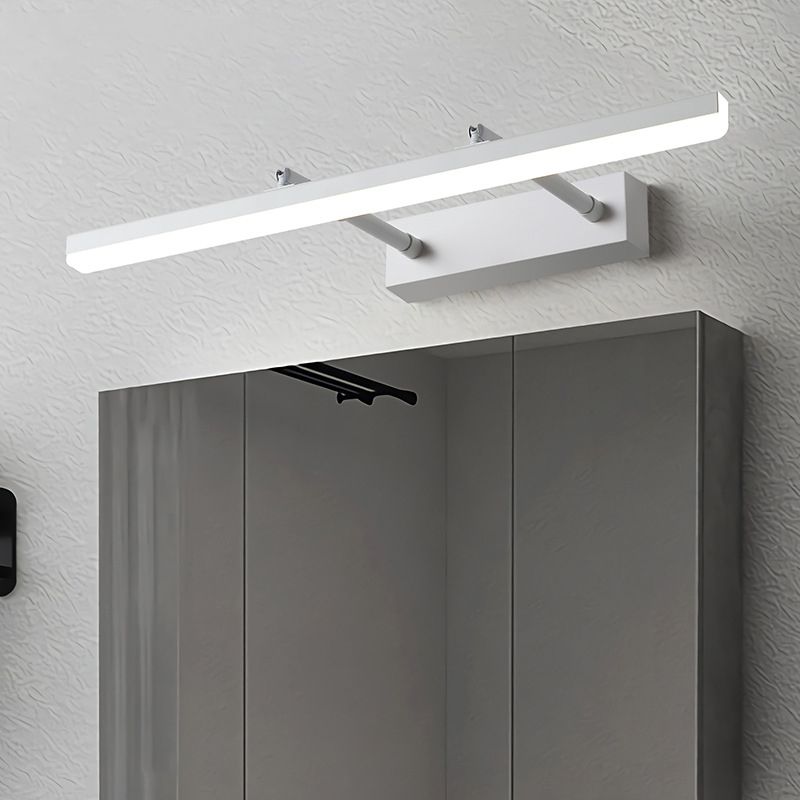 1-Light Metal Linear Mirror Wall Lighting Modern Style Wall Mounted Light Fixture