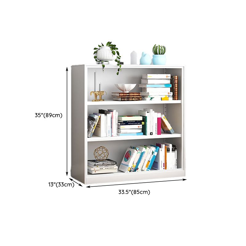 Modern Closed Back Shelf Bookcase Shelves Included for Home Office