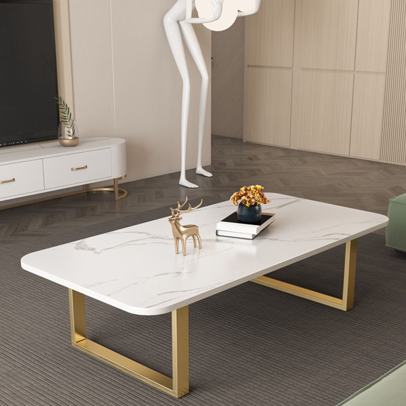 Slate Rectangular Coffee Table Trestle Coffee Cocktail Table