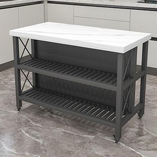 Rolling Contemporary Kitchen Island Stone Kitchen Island Table