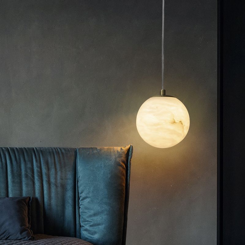 Marble 1-Light Hanging Lamp, Nordic Simplicity Design Pendant Lighting for Living