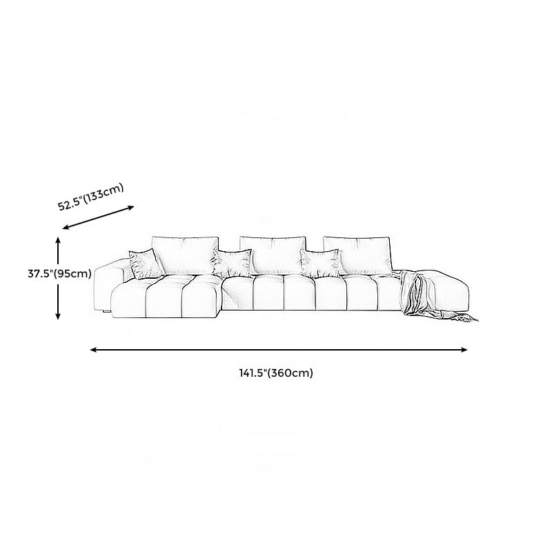 American Traditional Faux Leather Cushions Sofa 37.4"High Square Arm Sofa,White