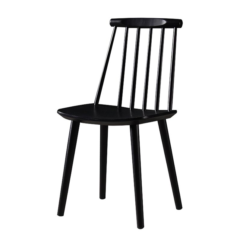 Contemporary Style Wooden Dining Room Chair Slat Back Side Chair for Kitchen
