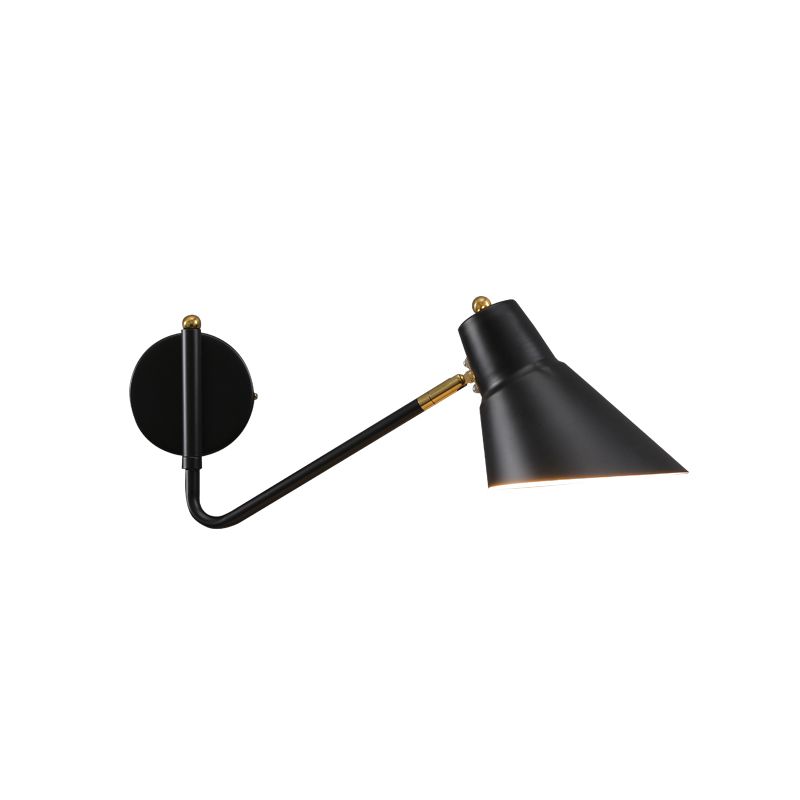 Modern Wall Sconce Geometric Shape Wall Light with Metal Shade for Living Room