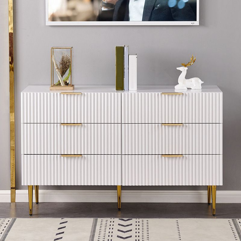 Classic Glam Storage Chest Manufactured Wood Dresser with 2/3/4/5/6 Drawers