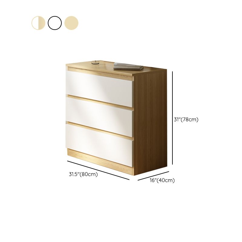 Modern Lingerie Chest Wood Vertical Storage Chest Dresser for Bedroom