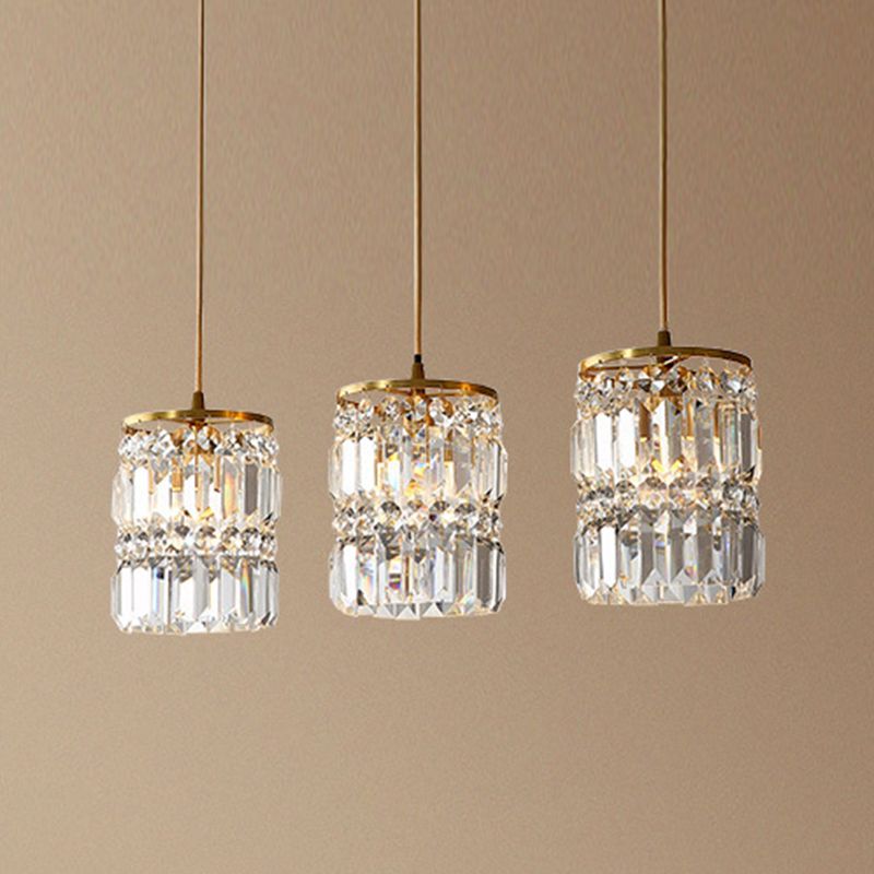 Contemporary Style Hanging Light Crystal Pendent Lighting Fixture for Living Room