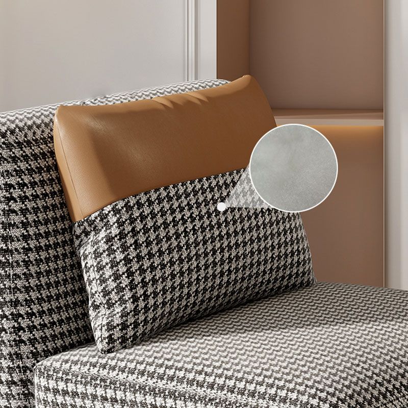 Armless Pillow Back Convertible Sofas Glam Metal Sleeper Sofa