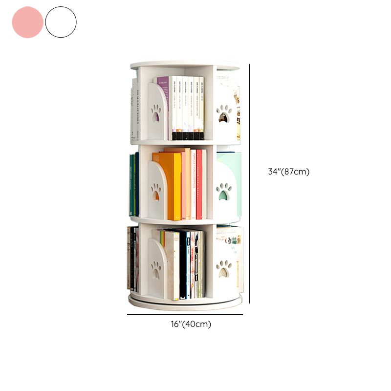 Scandinavian Shelf Freestanding Standard Kids Bookcase in Manufactured Wood