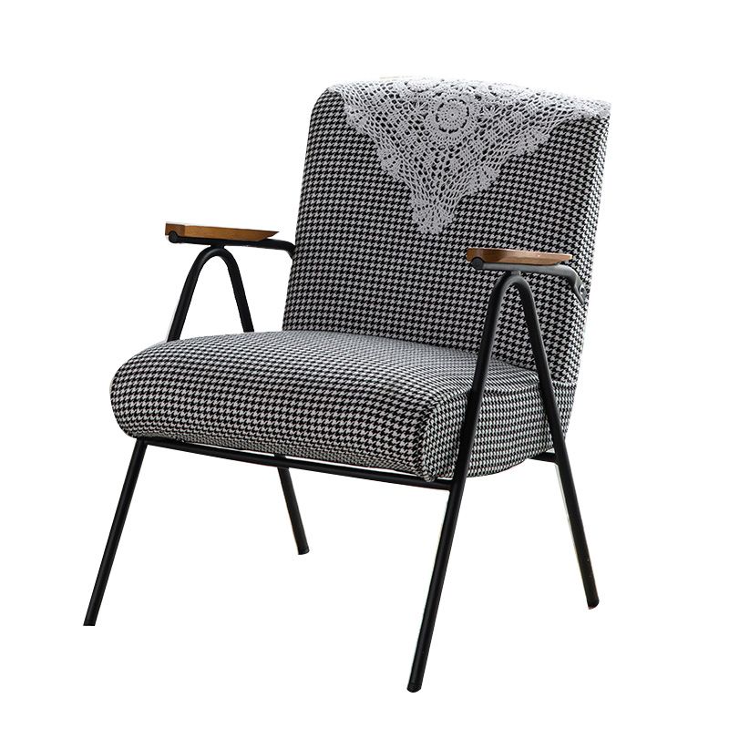 Mid-Century Modern Arm Chair Living Room Arms Included Square Arms Accent Chair