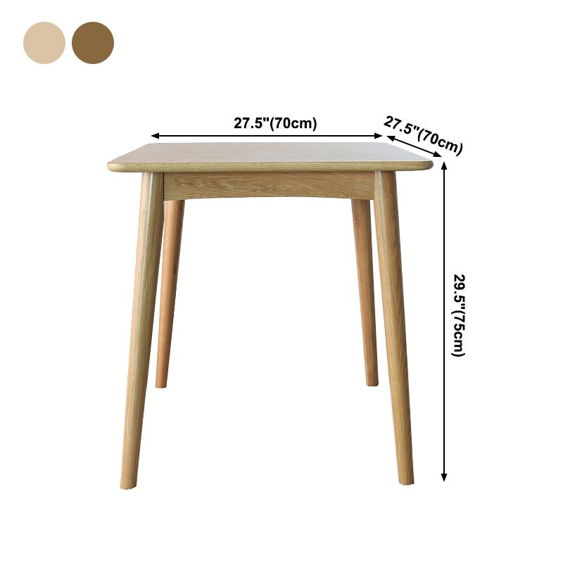 Collezione per sala da pranzo in legno in legno massiccio contemporaneo con 4 piedi