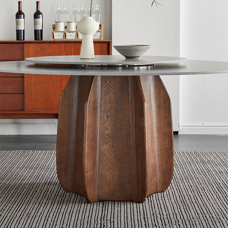 Modern Dining Table Round Sintered Stone Table for Restaurant