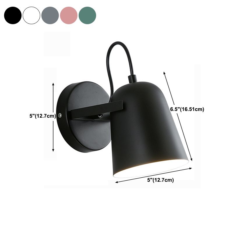 Modern Elongated Dome Shape Wall Sconce Lights Metal 1 Light Wall Light for Living Room