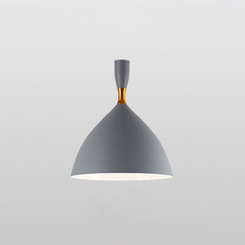 Macaron Style 1-Bulb Pendant Pendant Metal Teardrop en forme de lumière suspendue pour salle à manger