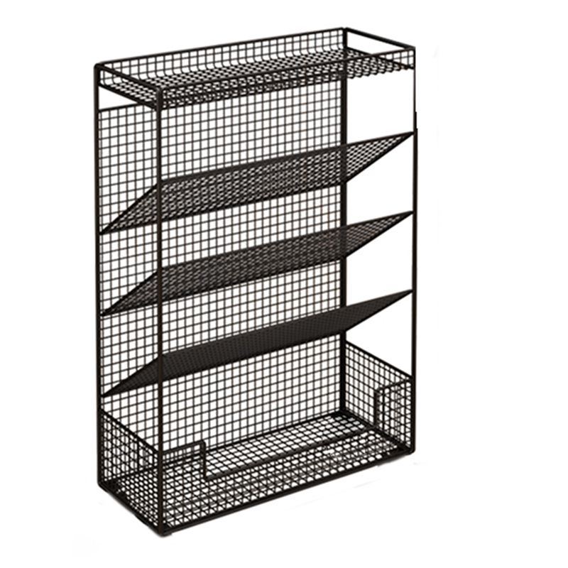 Scandinavian Children's Book Display Freestanding Steel Shelf Bookcase