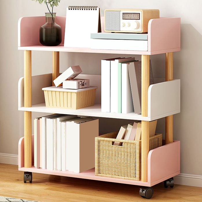 Open Back Standard Bookshelf Scandinavian Bookcase with Shelves