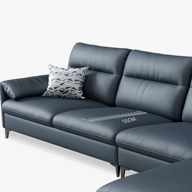 Modern Stain-resistant L-shape Sectional 4-seater Pillow Top Arm Sectional