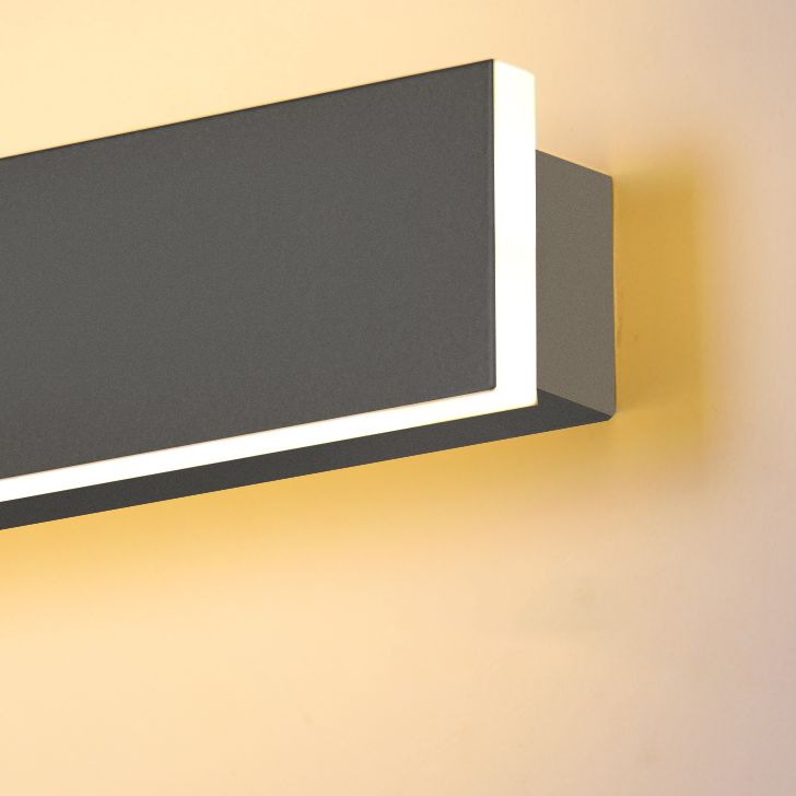 Moderner minimalistischer Stil linearer Wandleuchten Iron 1 leichte Leuchten