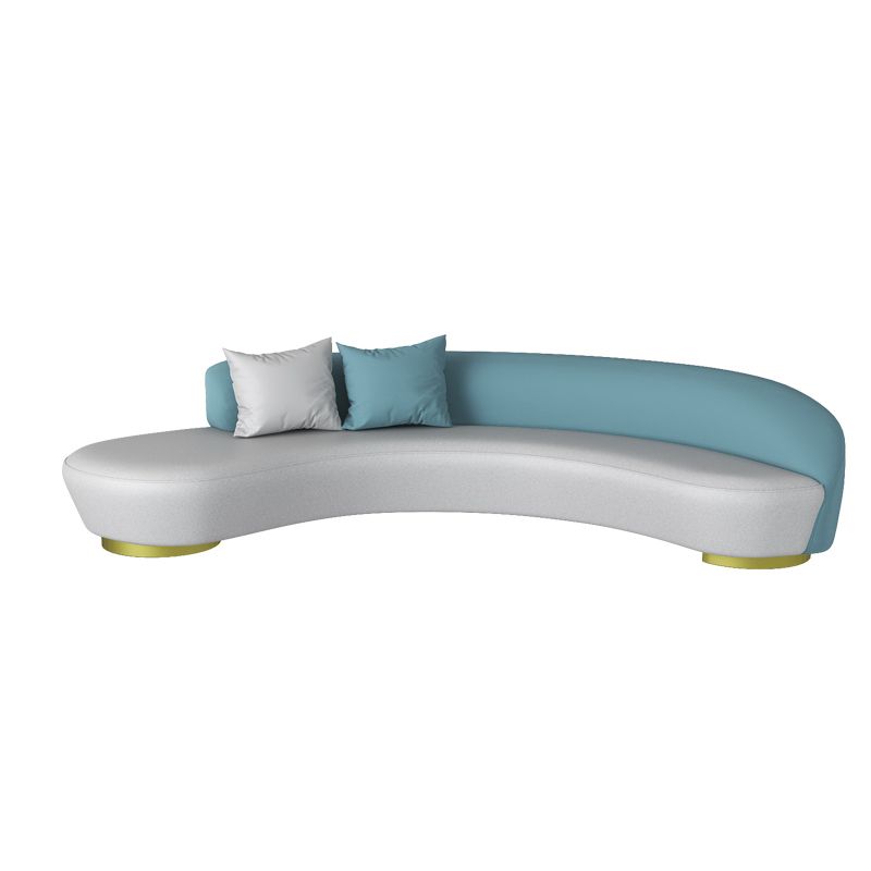 Contemporary Curved Sofa Armless Sofa for Living Room, Apartment