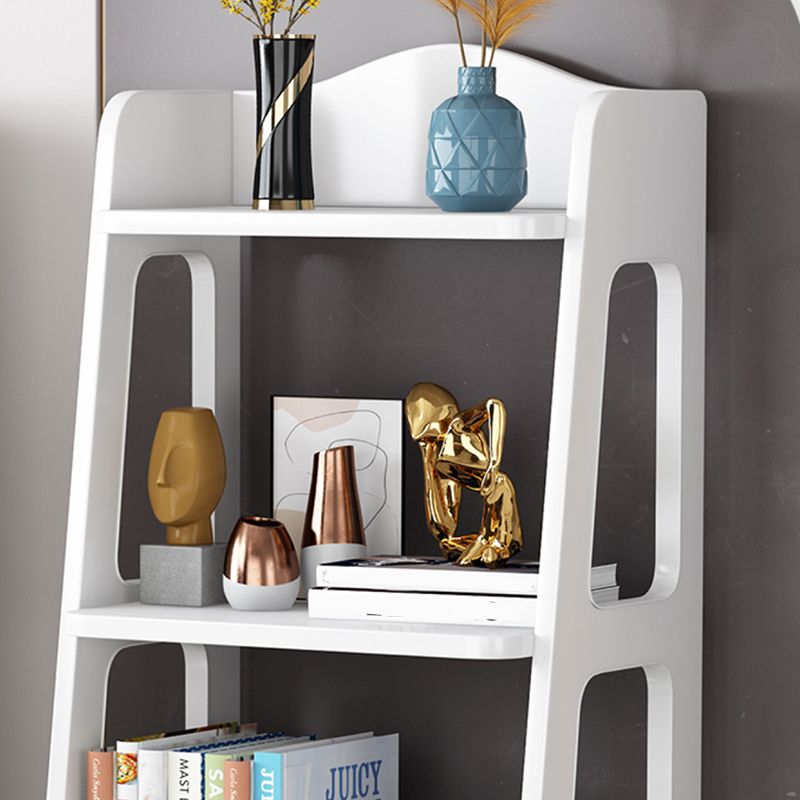 Modern Open Back Standard Bookshelf Wooden Bookcase with Drawers