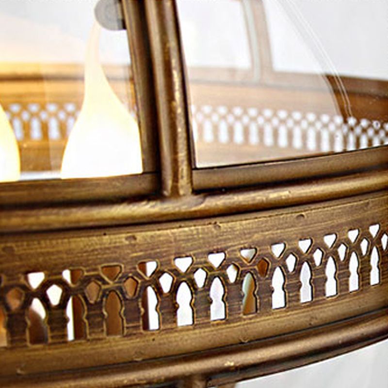 Globe Metal Pendant Lighting Industrial 3 Lights Dining Room Chandelier Hanging Light Fixture