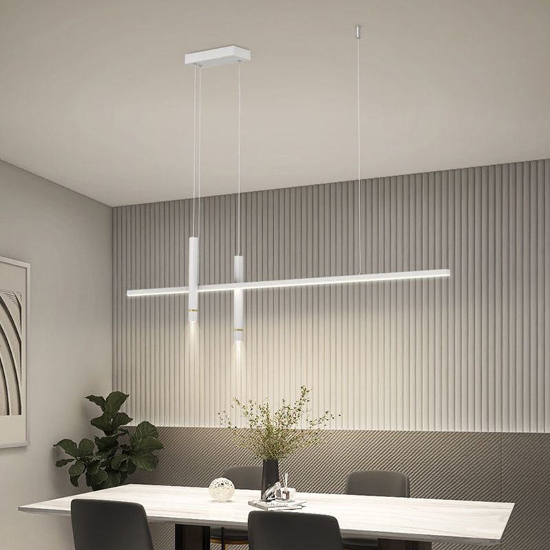 Linear Modern 3 - Light Kitchen Island Fixture Interior LED Ceiling Pendant Lighting
