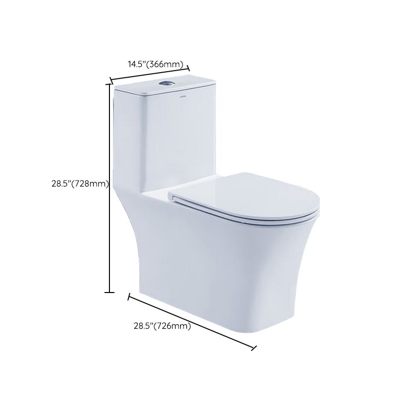 Floor Mounted Siphon Jet Urine Toilet One Piece Toilet Modern Porcelain Toilet