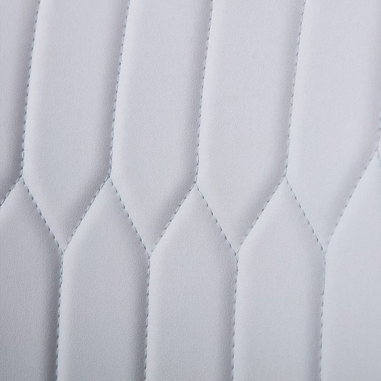 Chaise d'appoint contemporaine à la maison, chaise de salle à manger rembourrée en métal à dossier solide