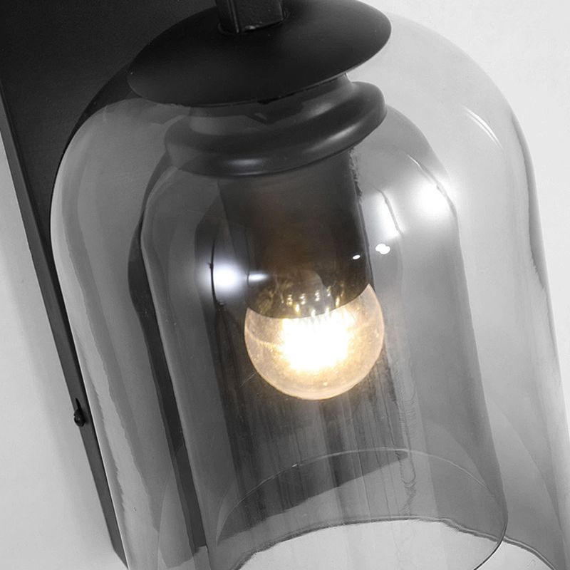 Glass Geometric Shape Sconce Light Modern-Style 1-Light Wall Light Fixtures