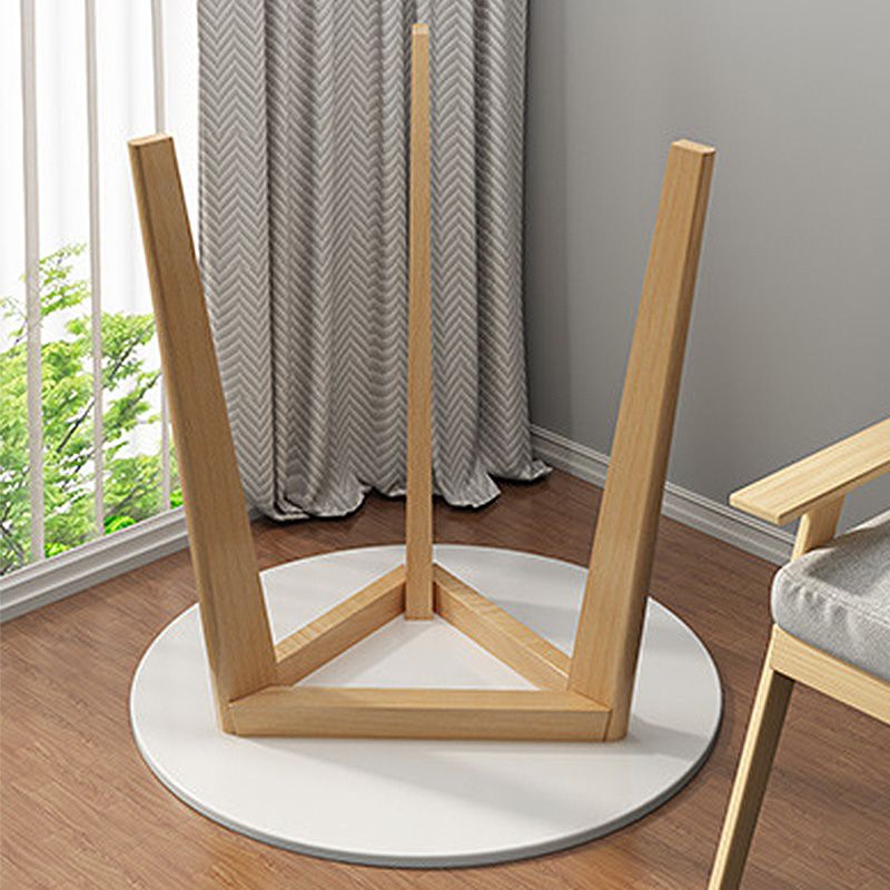 Modern Style Wooden Base Top Round Coffee Table for Apartment