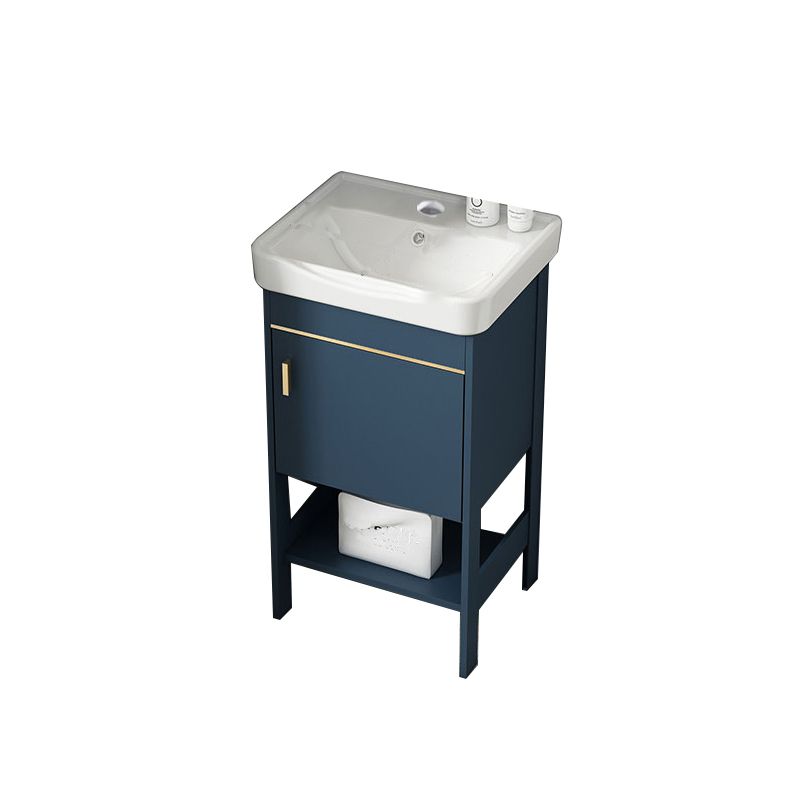 Contemporary Vanity Sink Mirror Cabinet Metal Vanity Cabinet with Storage Shelving
