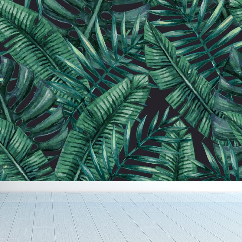 Peinture murale botanique tropicale naturelle, décoration murale décorative de couleur douce pour la cuisine