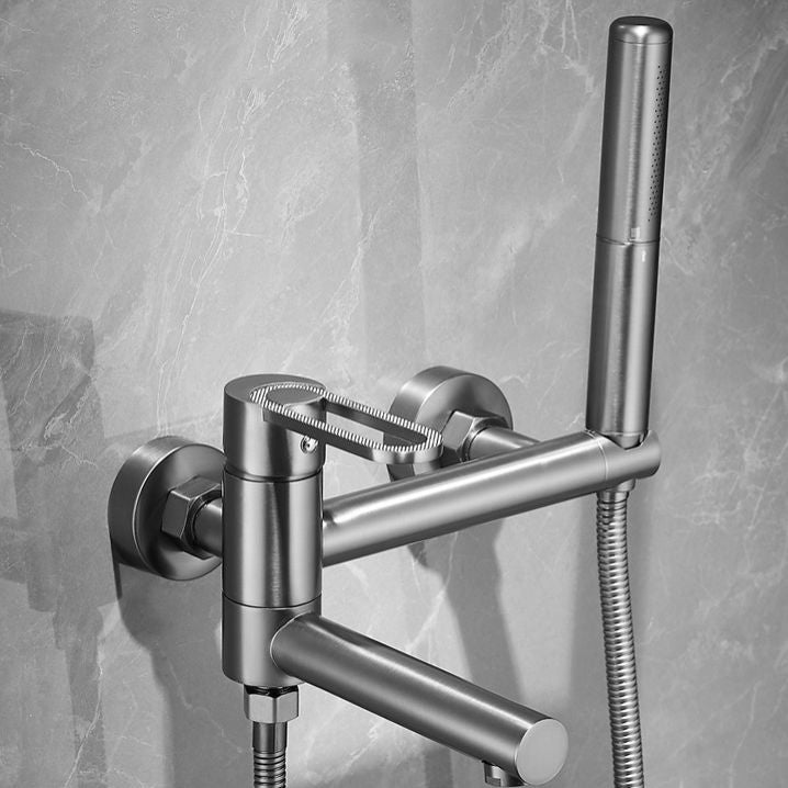 Fixed Metal Wall Mounted Contemporary Lever Handle Wall Mount