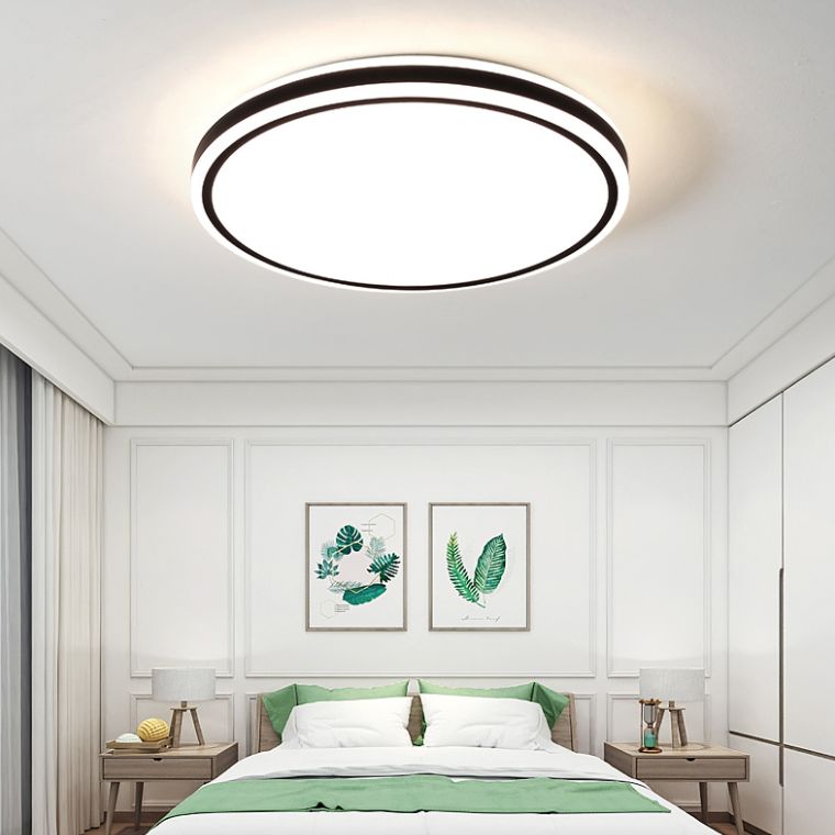 Geometrical 1-Light Flush Mount Ceiling Light Fixtures Metal Modern Style Flush Ceiling Lamp