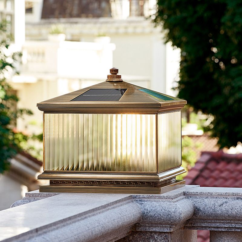 Household Pillar Light Creative LED Solar Lighting Fixture for Backyard