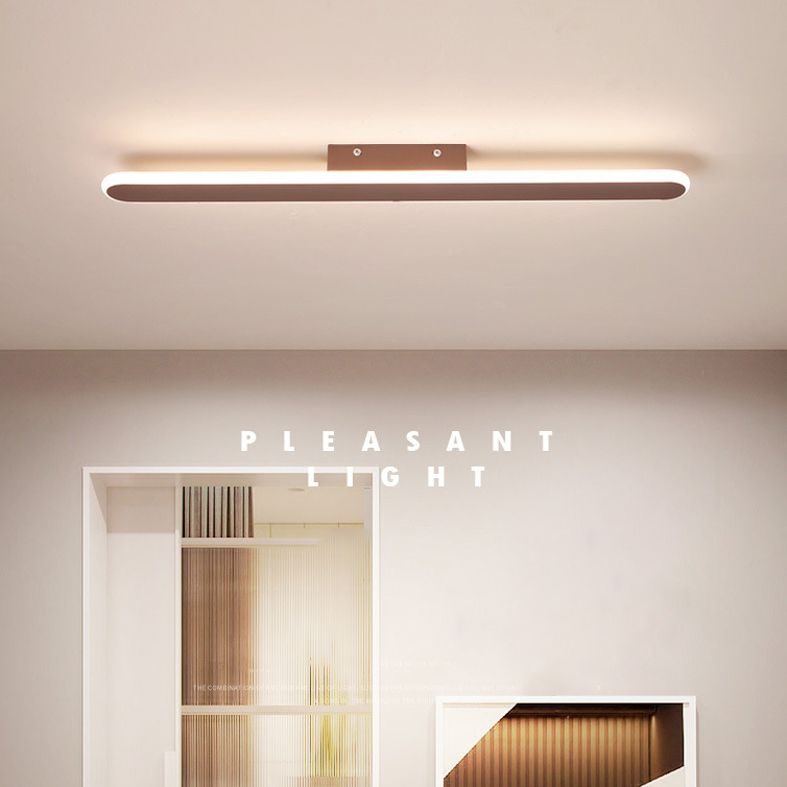 Plafonnier encastré linéaire à 1 lumière, nouveau plafonnier moderne en acrylique