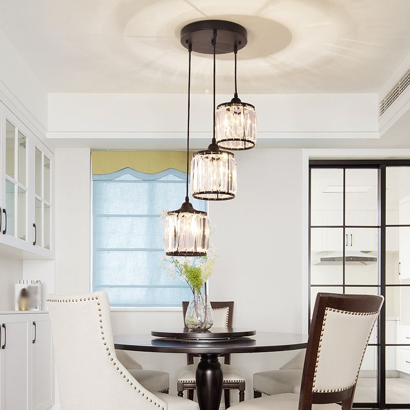 Modern Style Geometry Shape Hanging Lights Crystal Hanging Light Fixtures