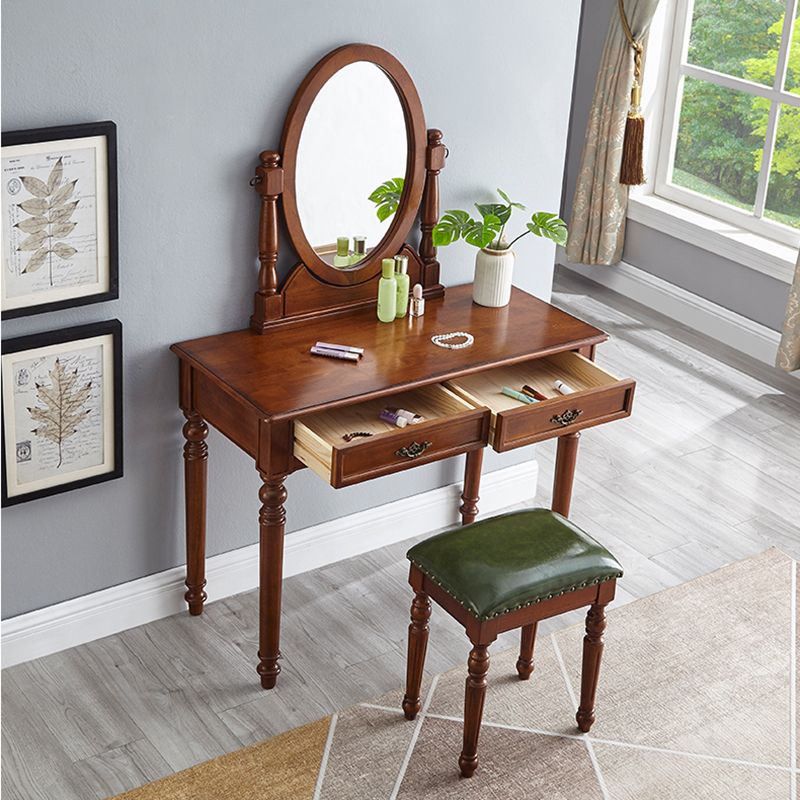 Wooden Vanity Dressing Table Traditional Vanity Makeup Table Set