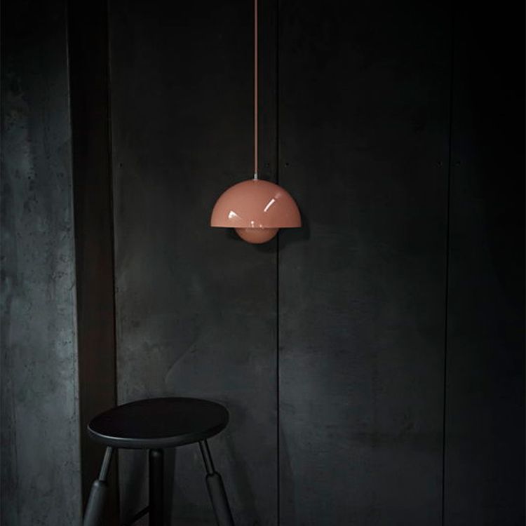 1 Luz de techo colgante de metal ligero semi Semi esferas Comedor Comedor lámparas colgantes