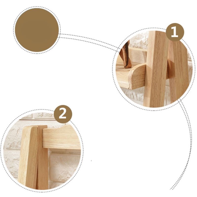 Contemporary Shelves Included Bookshelf Wooden Ladder Bookcase