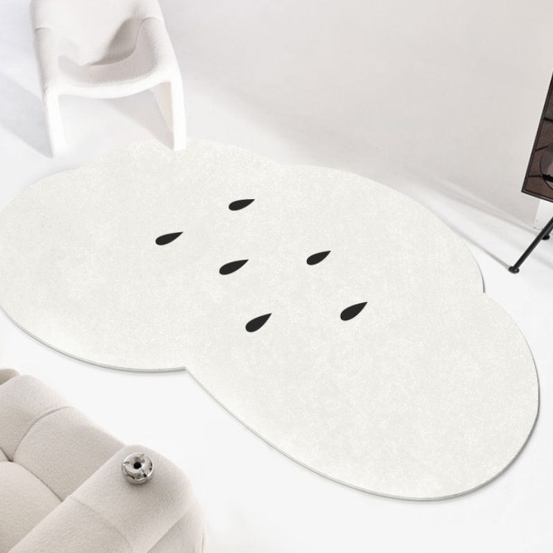 Novelty Cloud Design Rug Polyester Indoor Rug Non-Slip Backing Area Carpet for Living Room