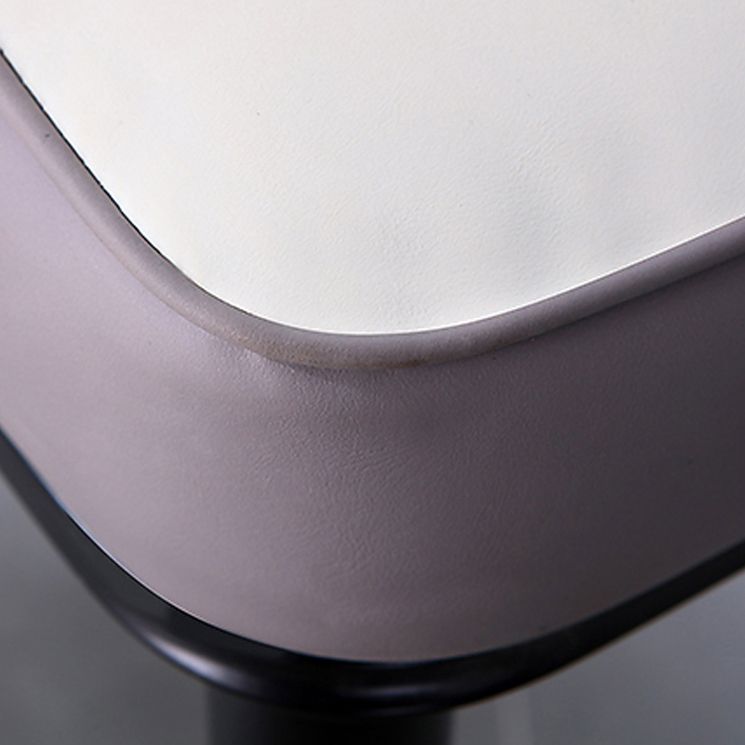 Sillas de comedor contemporáneas de metal para interiores y exteriores Sillas de comedor tapizadas sin brazos