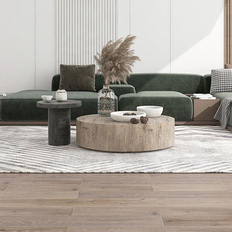 Contemporary Coffee Table Set Wooden Round Coffee Cocktail Table