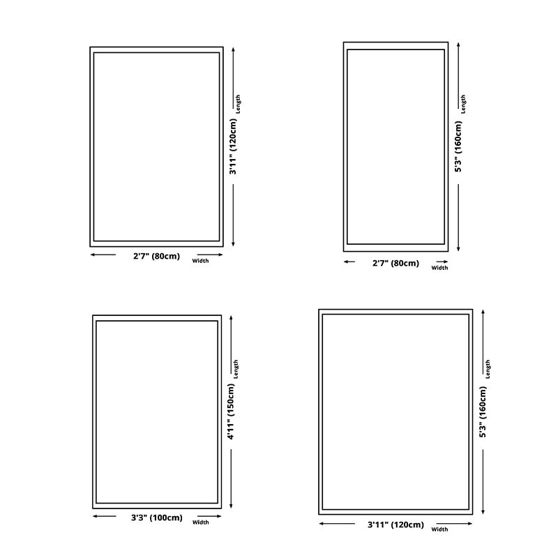 Green Modern Carpet Polyester Tree Carpet Non-Slip Backing Carpet for Home Decor