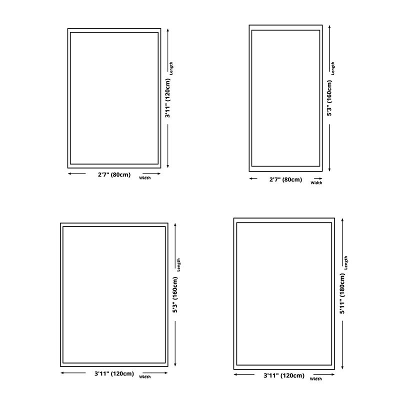 Orange Modern Carpet Polyester Color Block Carpet Non-Slip Backing Carpet for Living Room