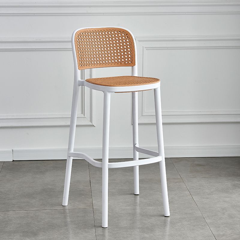 Silla de Bar con respaldo moderno, taburete para mostrador de cuero sintético para hogar y balcón