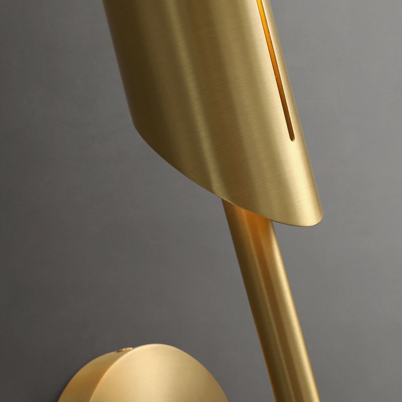 Lampada con appunti con appunti in stile moderno in stile moderno in metallo da letto da letto in rame in rame