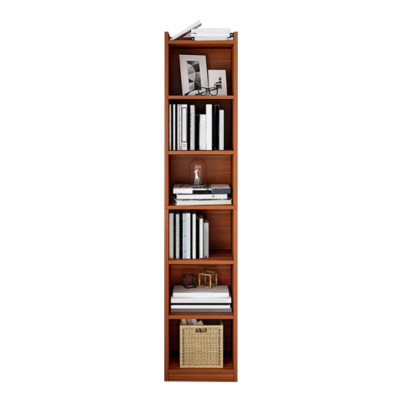 Contemporary Engineered Wood Bookcase, Geometric Bookshelf for Bedroom
