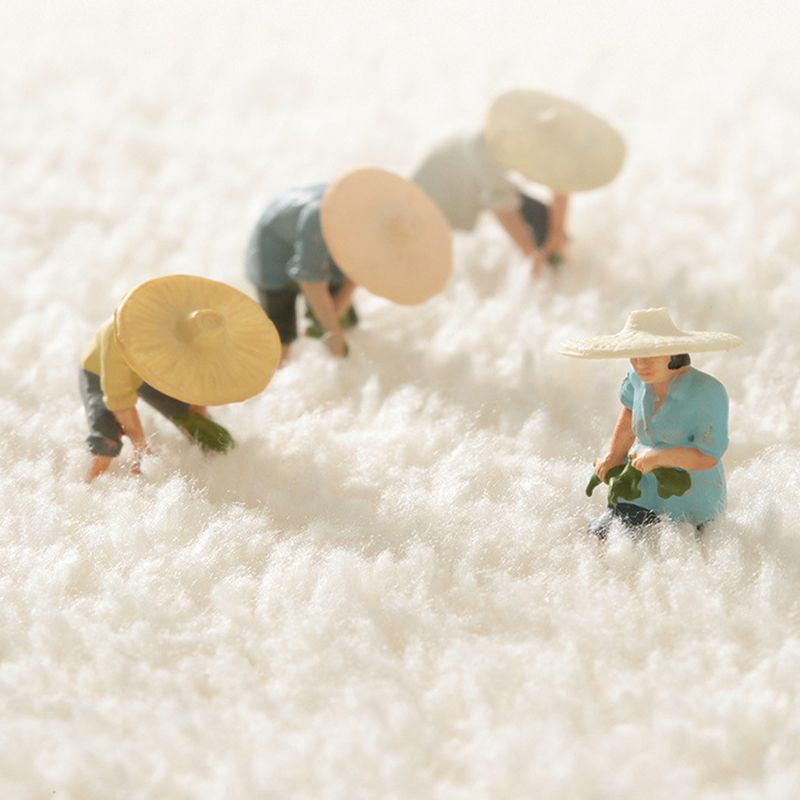 Beige Modern Rug Polyester Flower Rug Non-Slip Backing Rug for Living Room